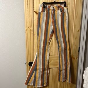 Striped bell bottoms